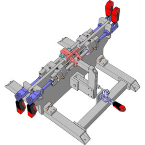 Progettazione 3D maschera assemblaggio snodo